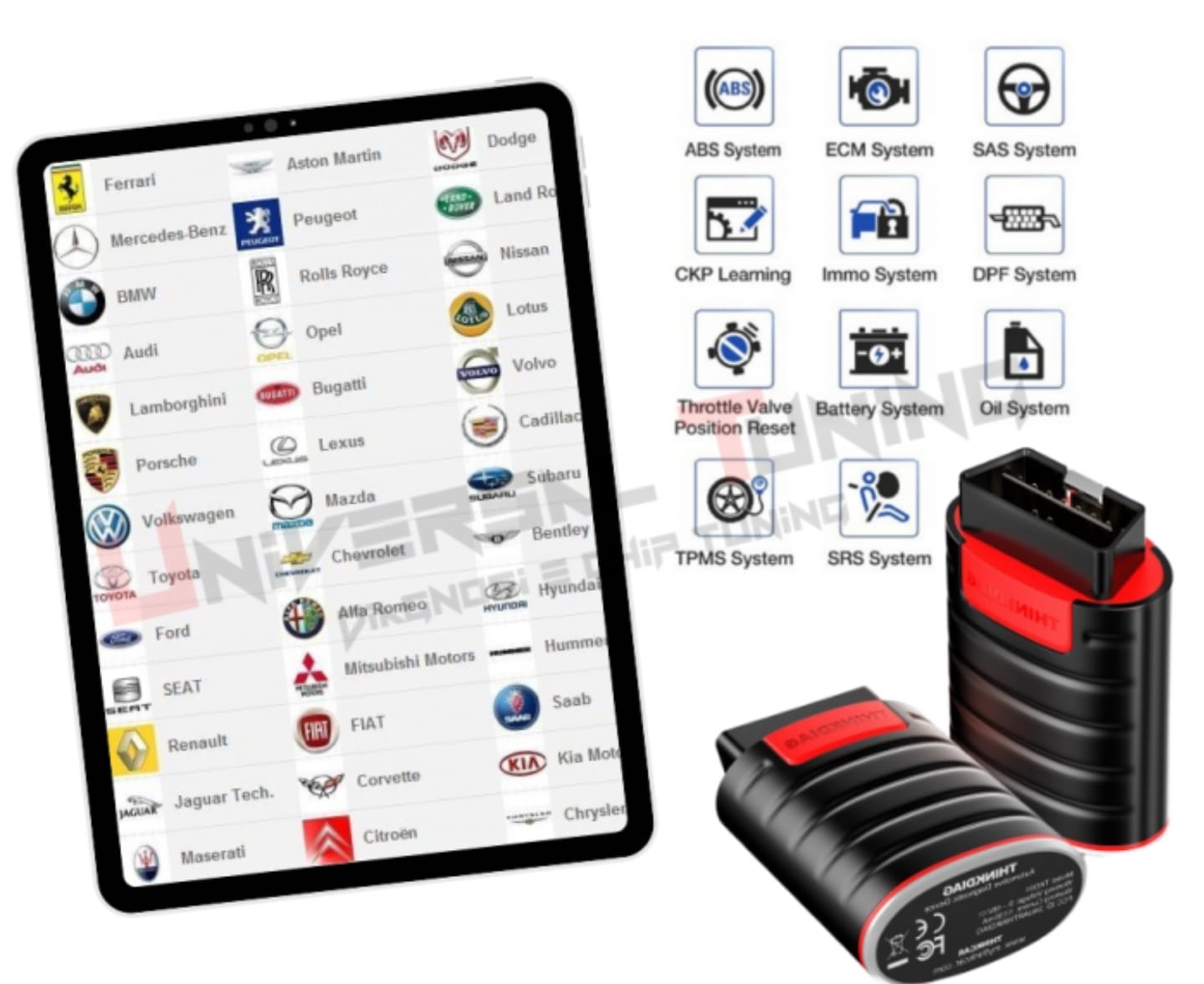 Professional Automotive Full Systems OBD2  Scanner for Android